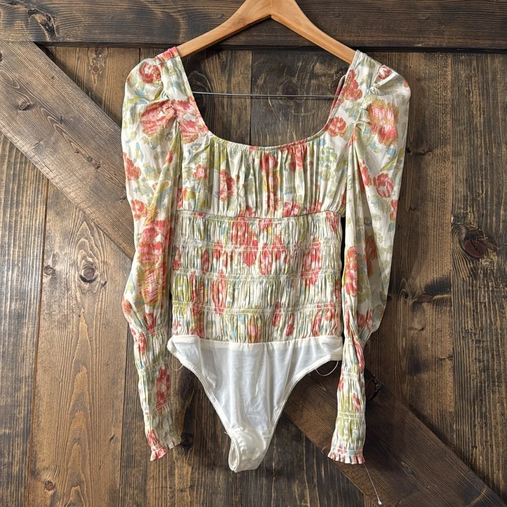 FREE PEOPLE Smock It To You Bodysuit
